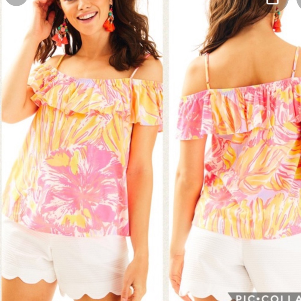 Lilly Pulitzer Off the Shoulder Top
